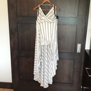 2 piece - crop top and wrap skirt